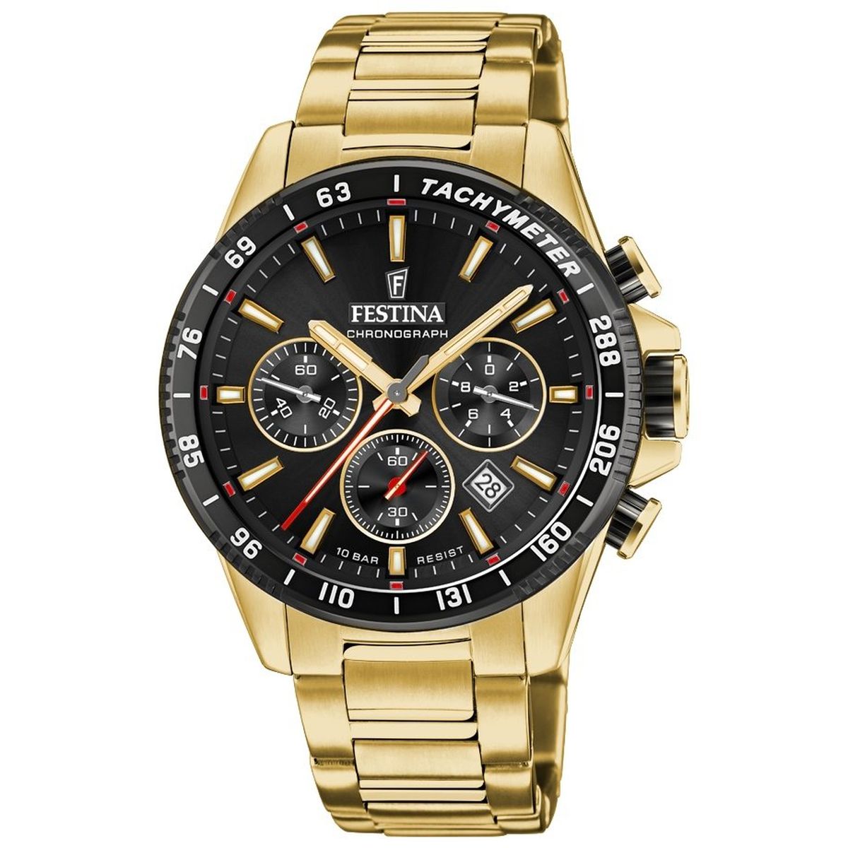 Hodinky Festina 20634/5 Timeless Chronograph s černým ciferníkem