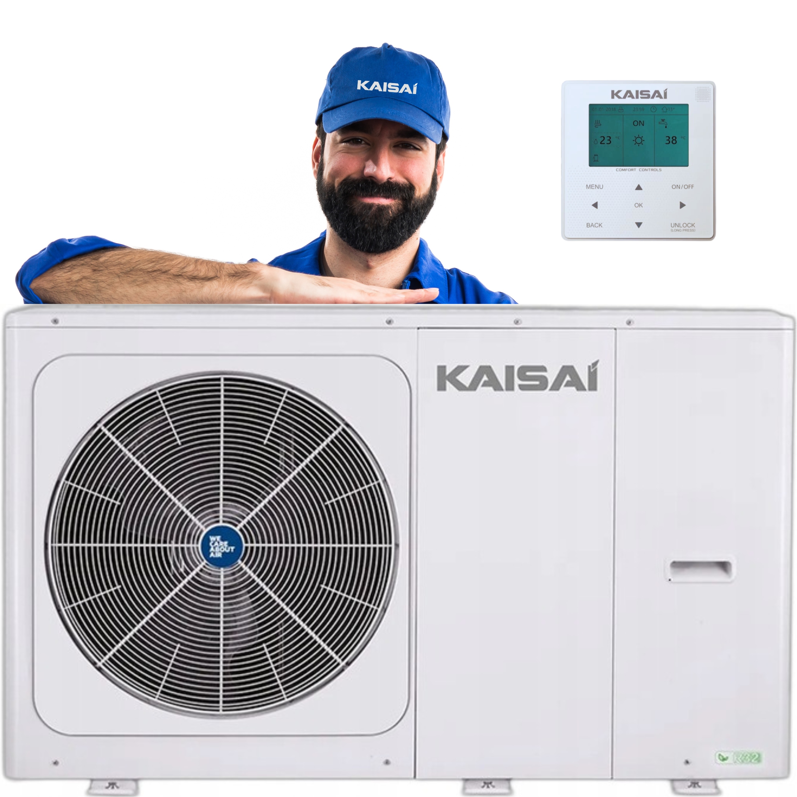 Kaisai Pompa Ciepła Arctic Monoblok 14 kW (khc) 400V Grzałka 3/6/9 kW
