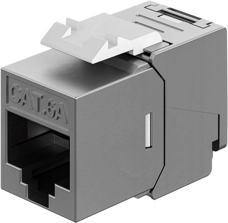 Moduł Keystone RJ45 CAT 6A STP Slim & Short zacisk uziemiający
