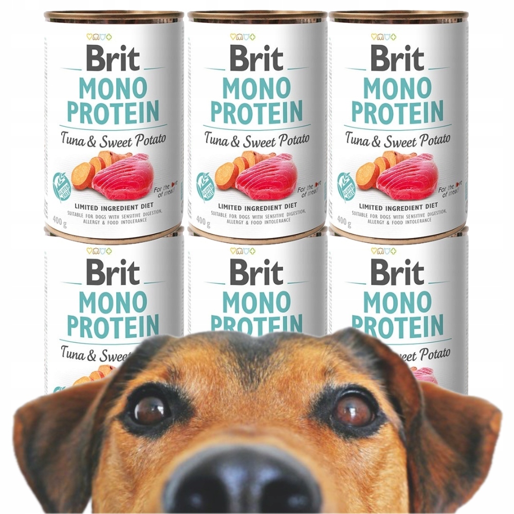 Levně Brit Vlhké Krmivo pro psa Care Mono Protein Tuňák s batátem 6 Ks*400g
