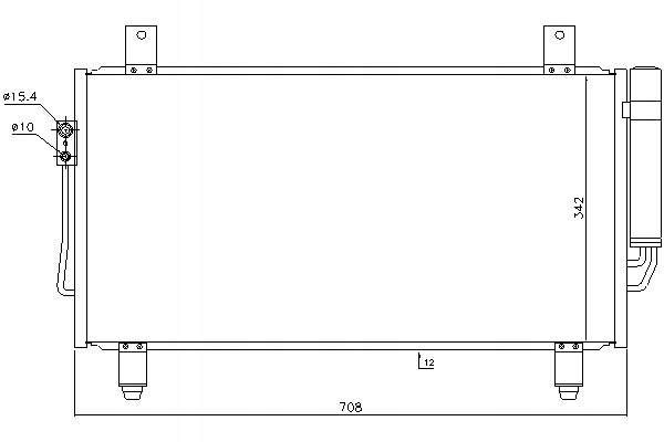 Nissens Kondenzátor Klimatizace Mitsubishi Outlande