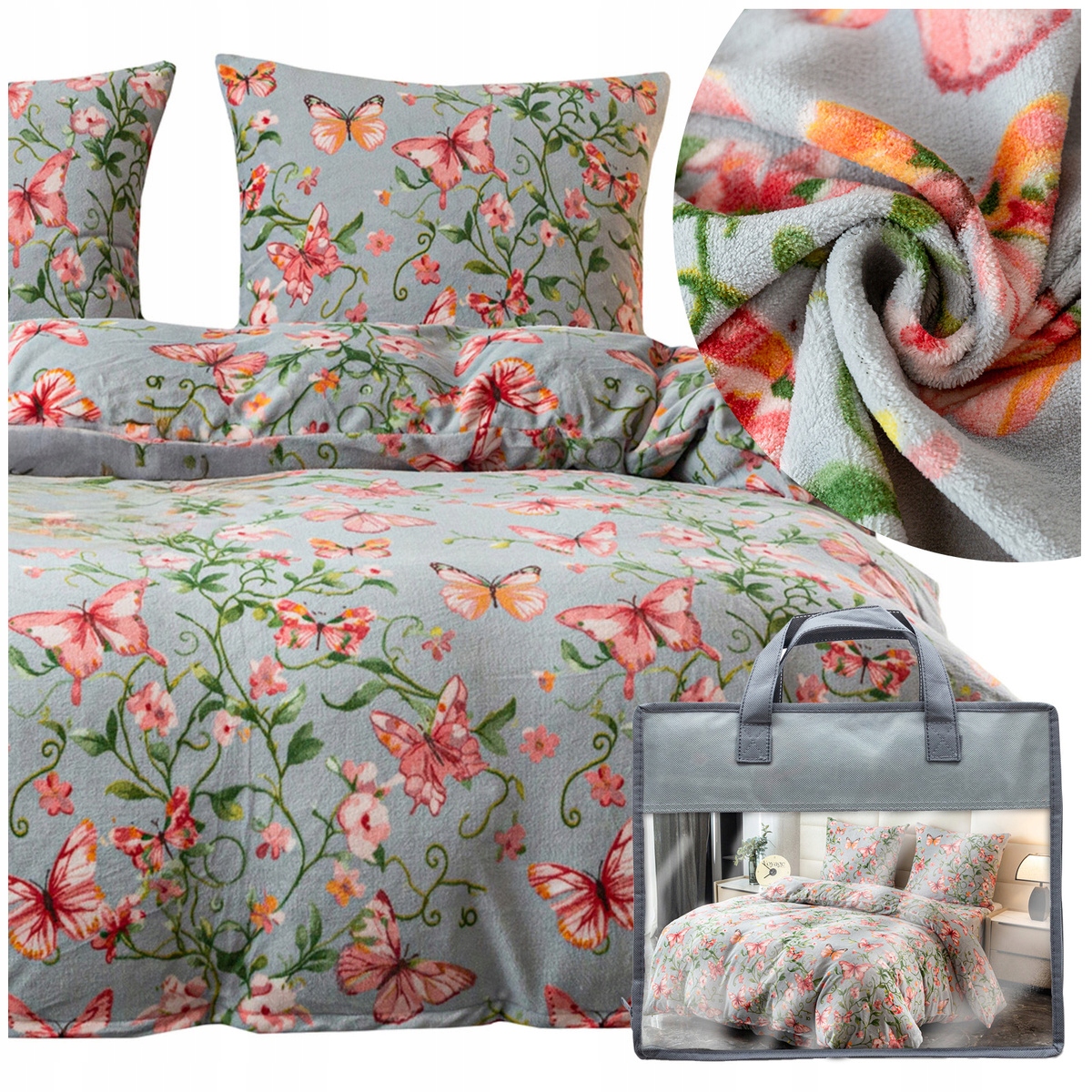 Posteľná Bielizeň 200x220 3 cm, mikrovlákno na zimu, medvedík, komplet Martino