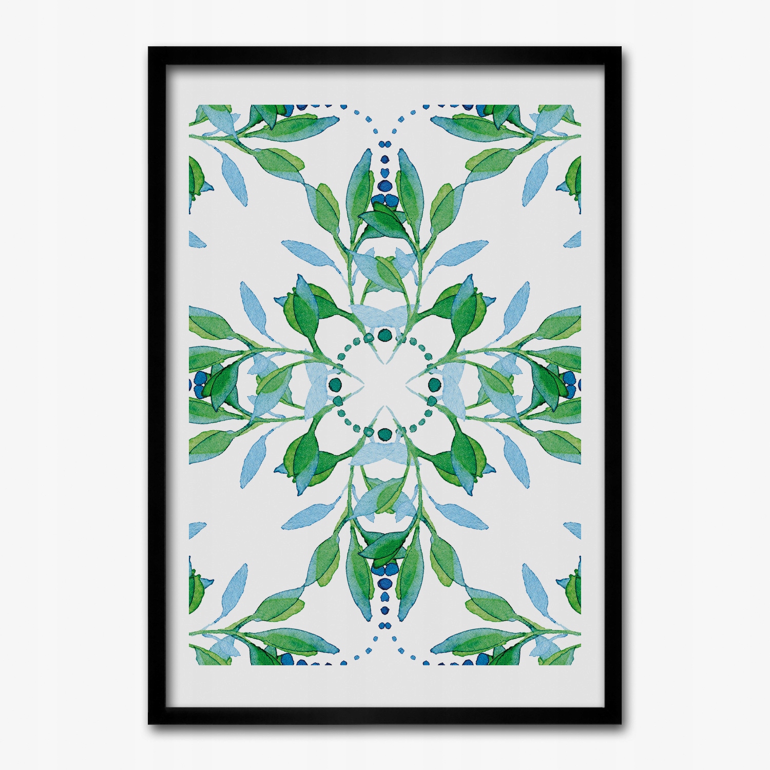 Obraz v rámu na zeď Květiny ornament 50x70 cm