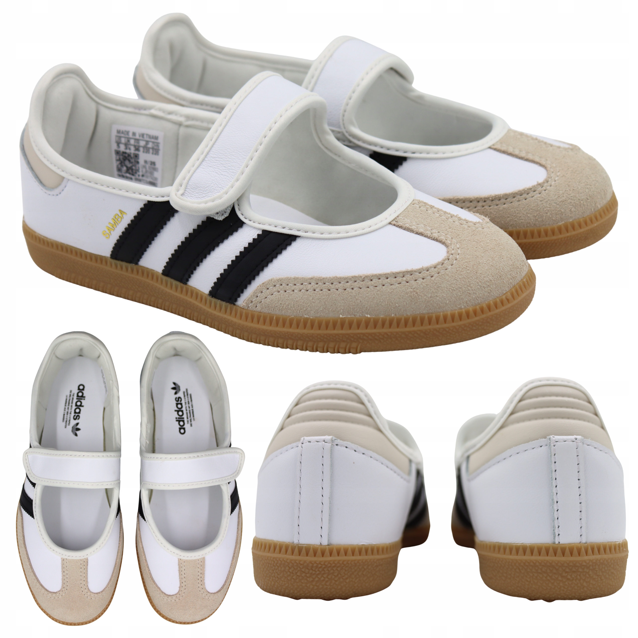 Sportovní Boty Adidas Samba Jane Dámské Bílé Baleríny JR1402 vel.