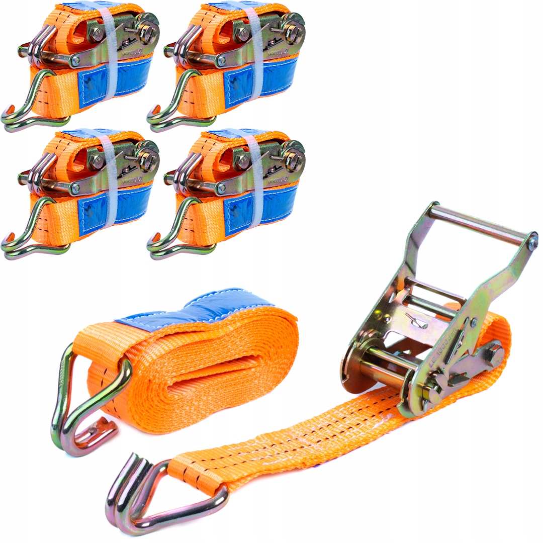 

Zestaw 4x Pas Transportowy Z Napinaczem 4M/25MM/1T