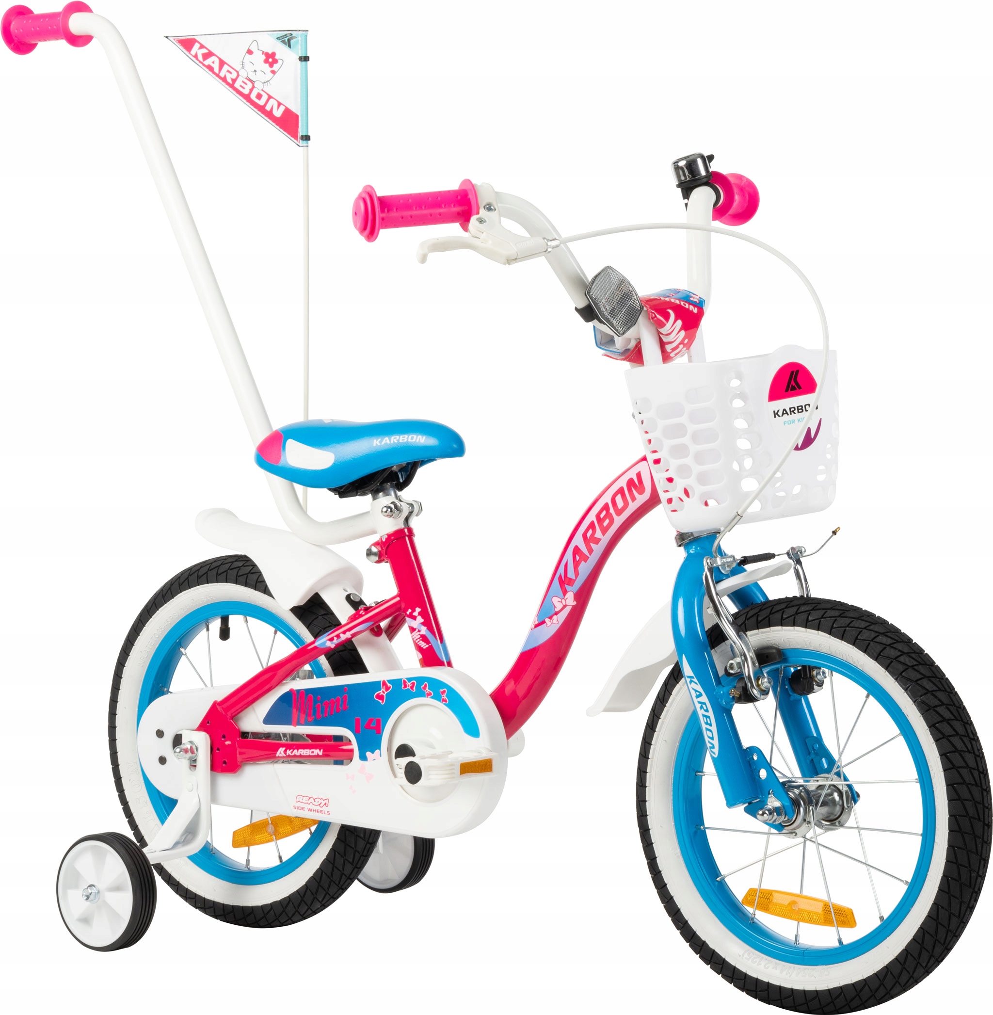 

Rowerek Dziecięcy Karbon 14 MIMI Różowy Prowadnik