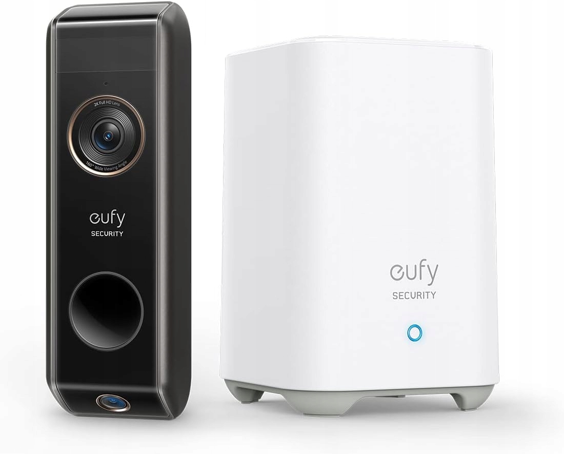 Videozvonček Eufy Doorbell Dual 2K so základňovou stanicou