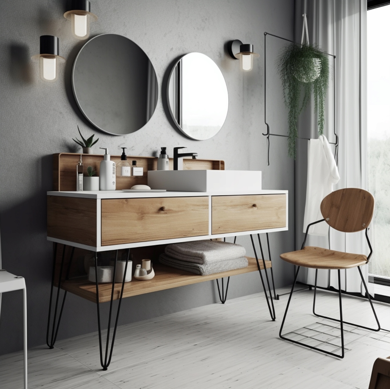 HAIRPIN Metalowe nogi do stolika stołu nóżki 71cm GRATIS CHROM Model 71cm