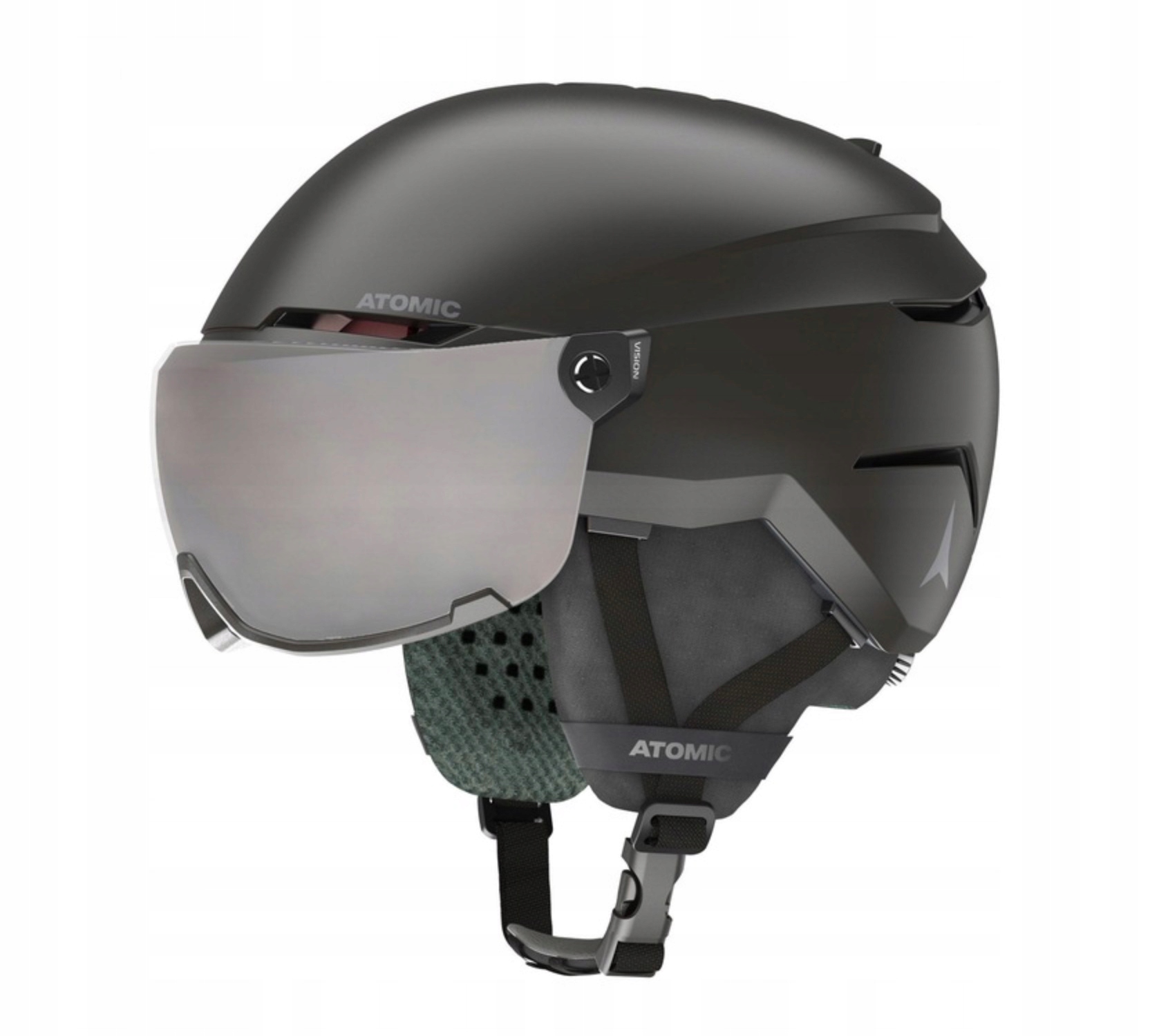 Lyžařská přilba Atomic Savor Visor Jr 48-52 cm černá