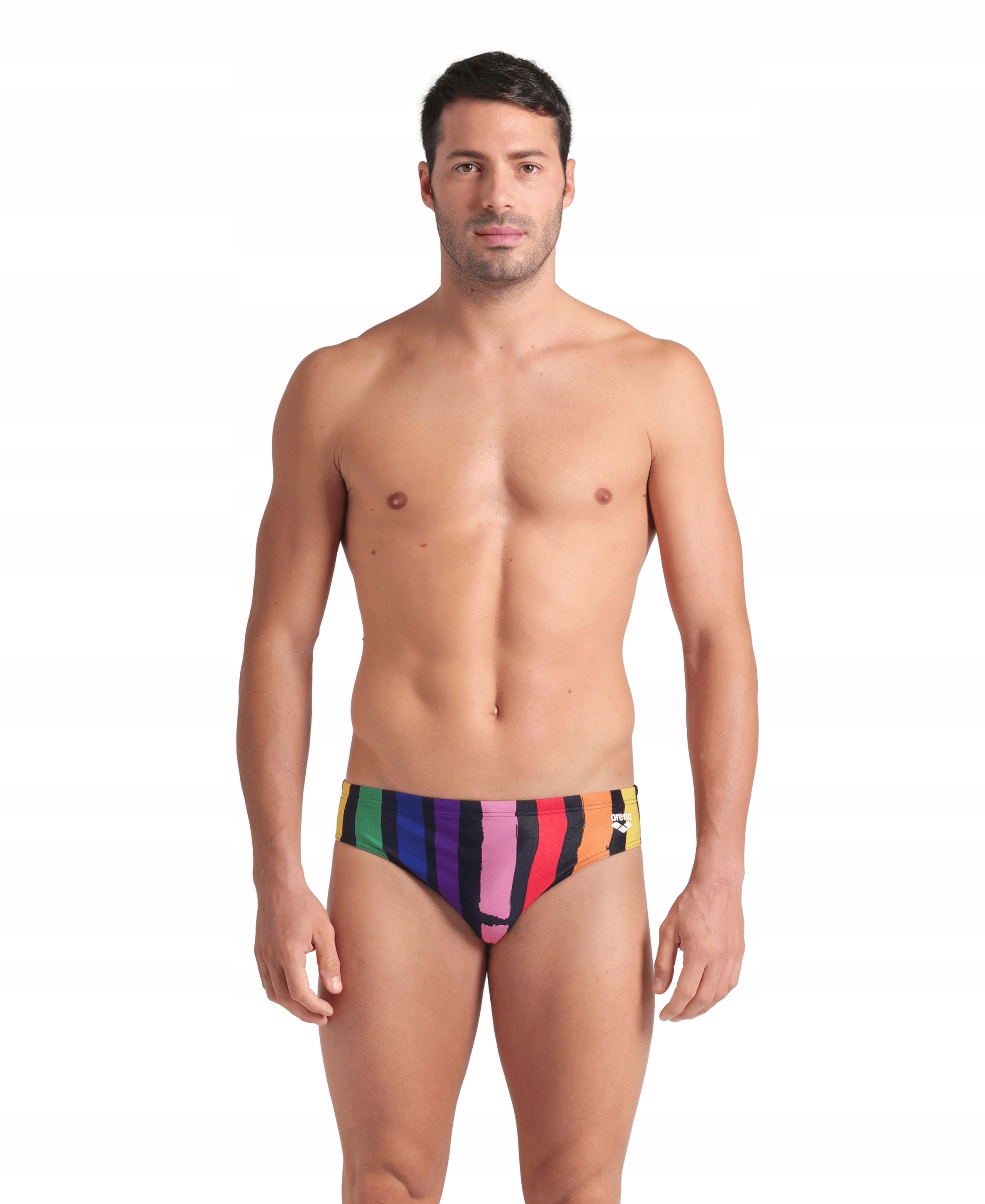 Kąpielówki Arena Painters Stripe Swim Briefs 80