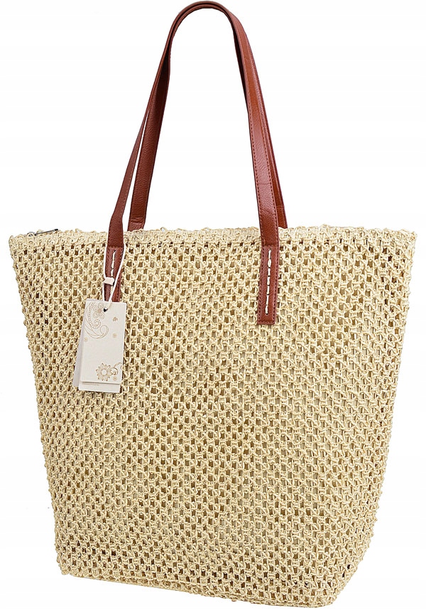

Dudlin Torebka damska worek Koszyk słoma kolor
