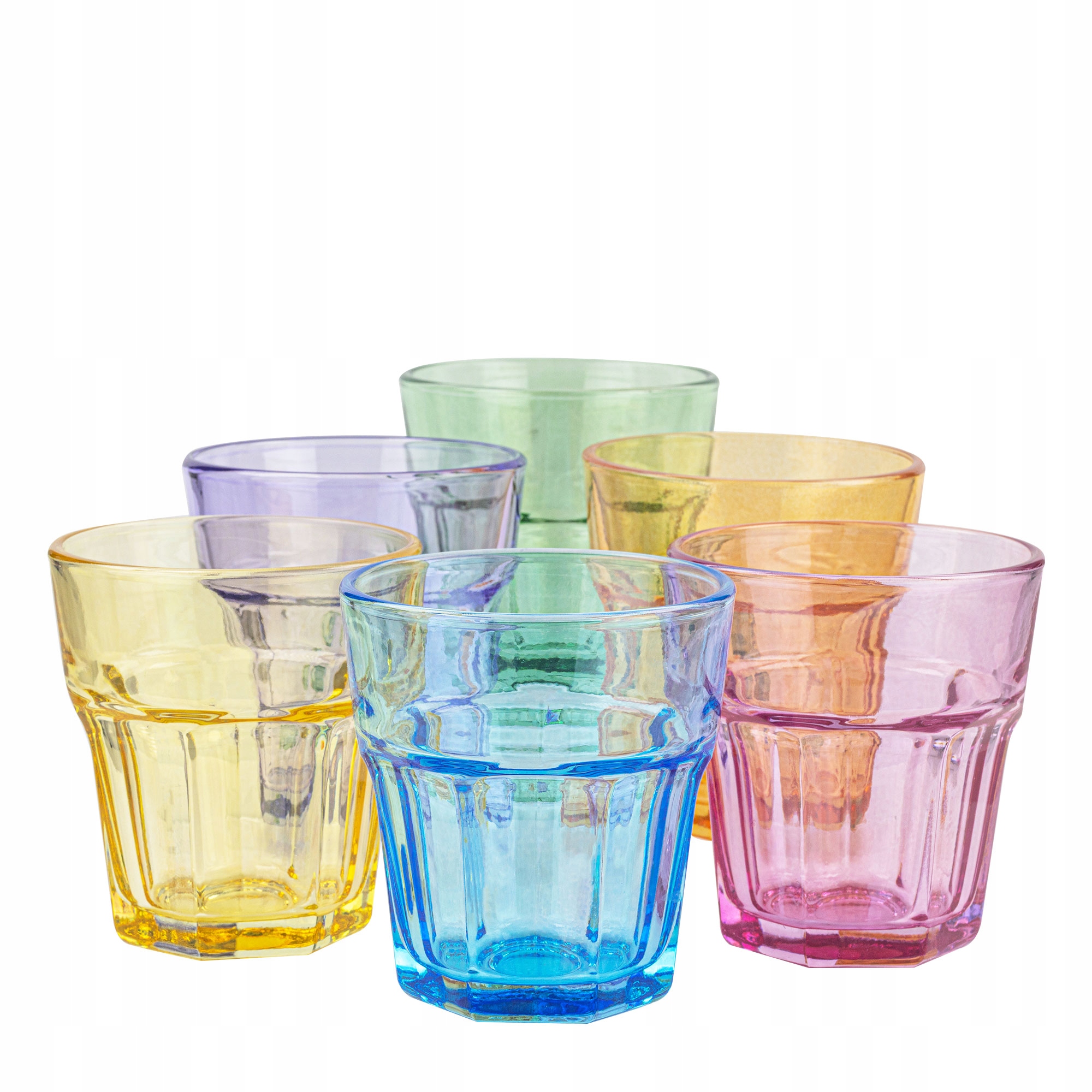 

Kolorowe Szklanki Do Napojów Drinków Wody 6x230 ml