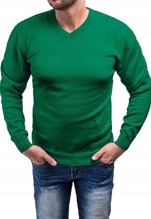 DIVIDED SWETER MĘSKI BAWEŁNA SZPIC ZIELONY L FCA