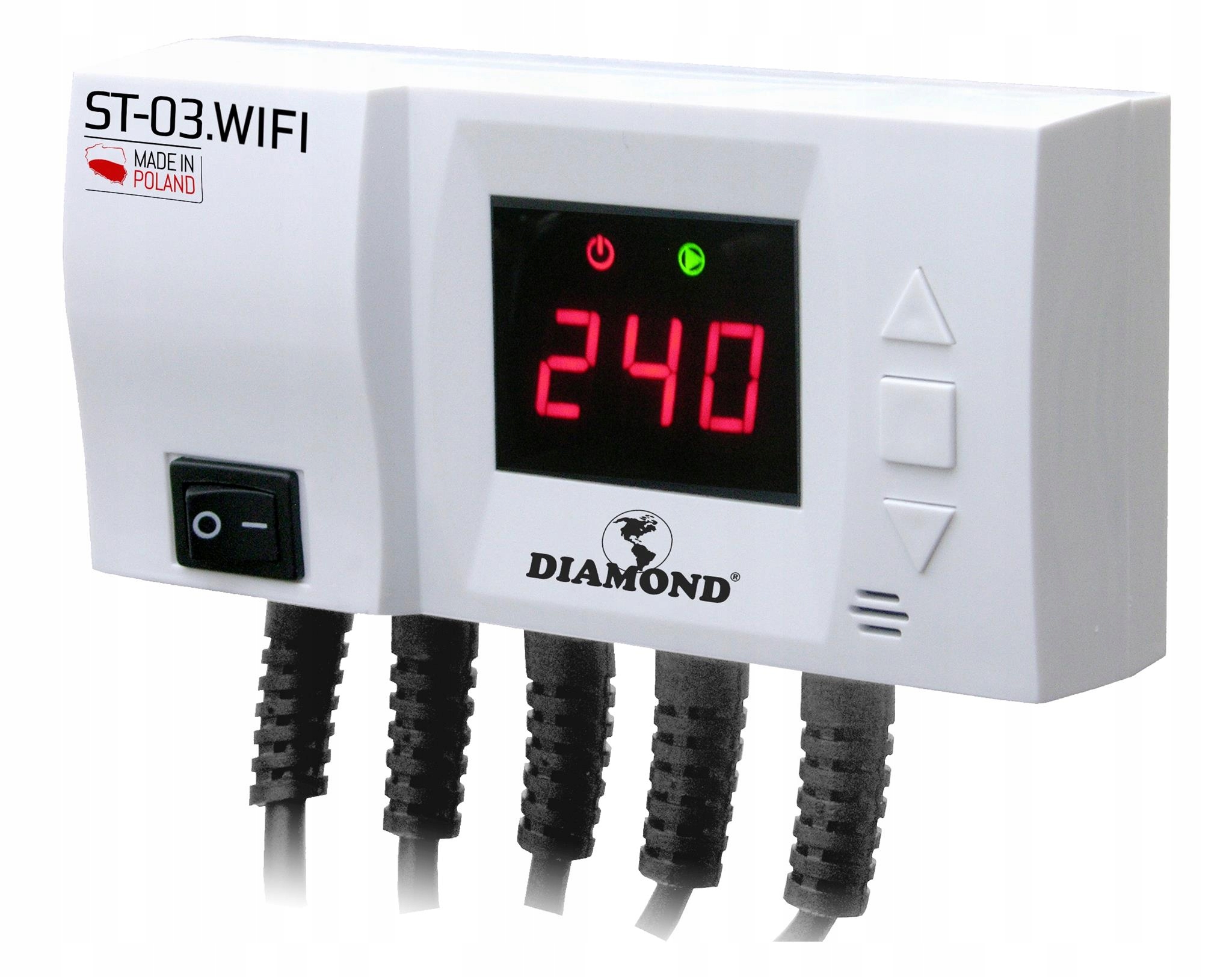 Diamond regulátor pece čerpadla C.o. a C.w.u. Led ST-03 Wifi