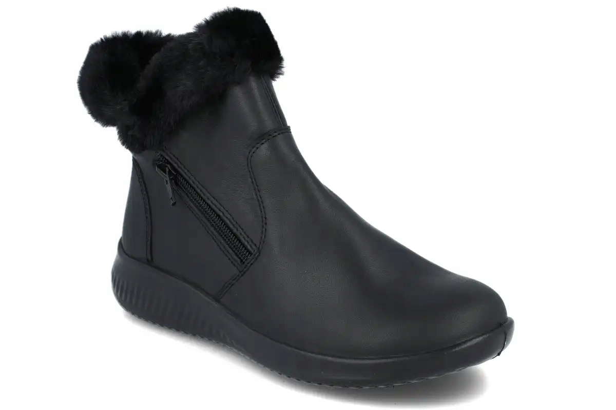 Dámské kozačky Jomos 857709 velikost K, teplé, z kůže, R37