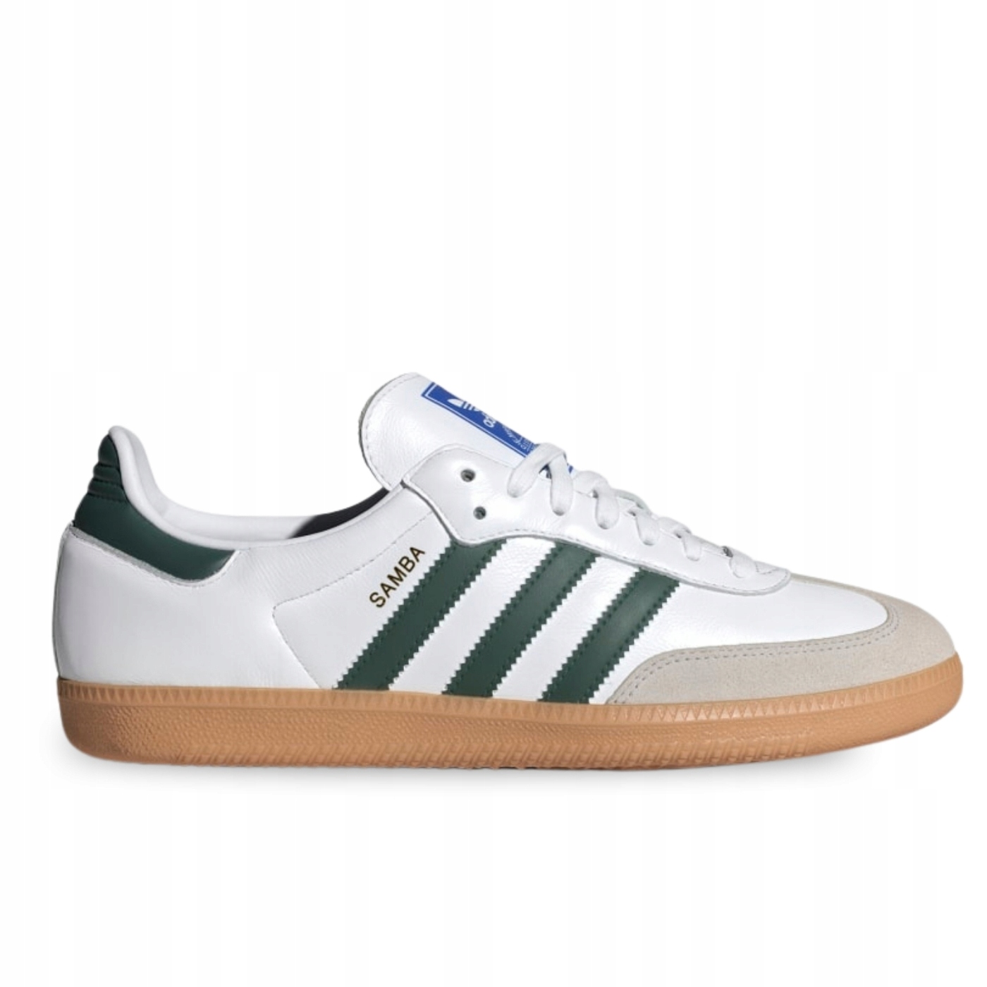 Sportovní boty Tenisky Adidas Samba Og IE3437 Bílá Zelená Kůže 36 2/3