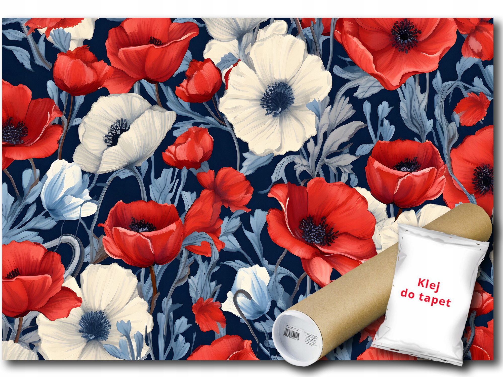 Vinylová Fototapeta Květiny Maki Louka 208x146