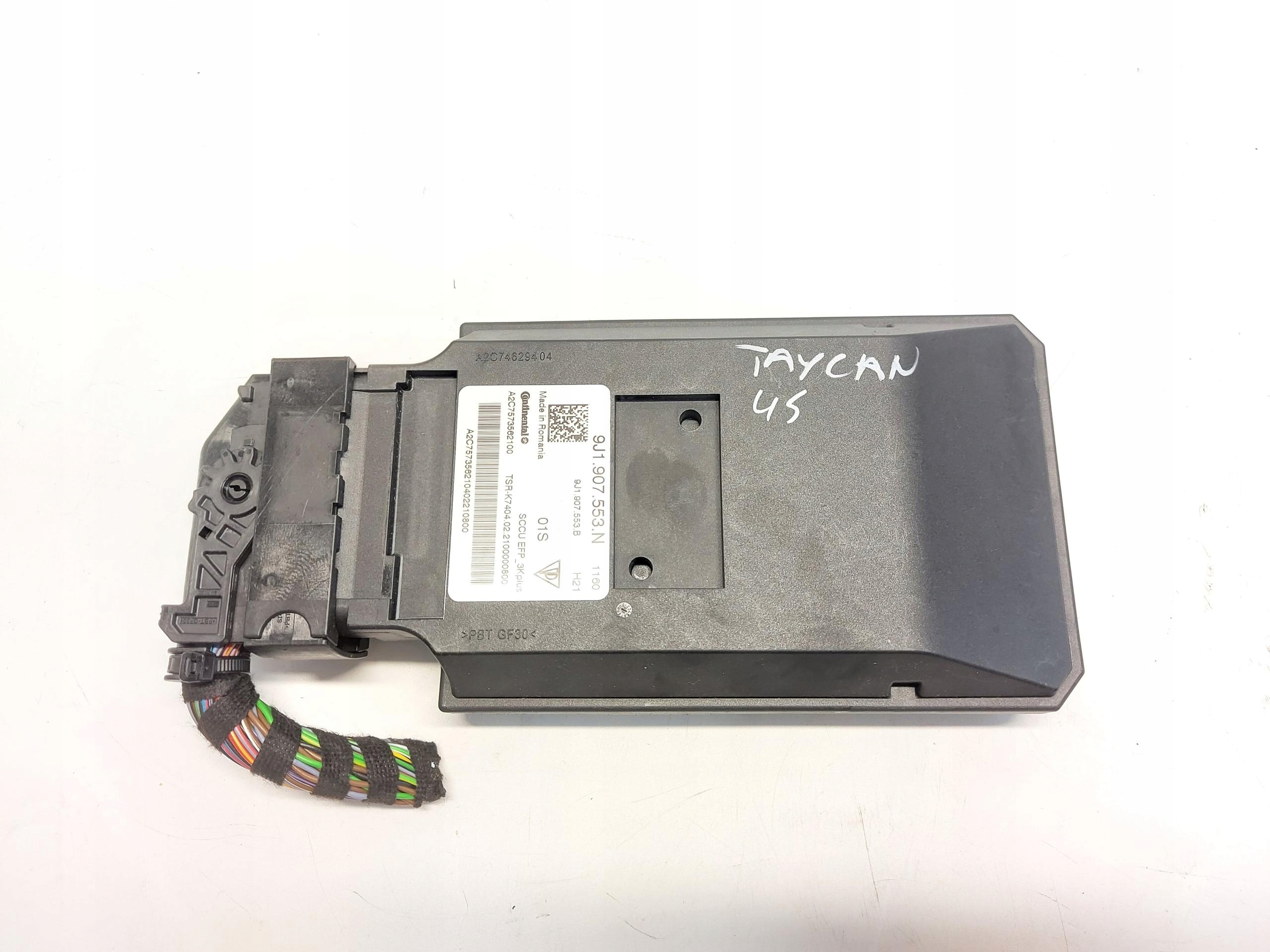 Porsche Taycan 4S 9J1 2021r module control unit springing 9J1907553N