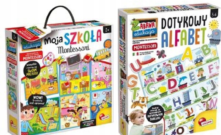 Montessori Moja szkoła Dotykowy Alfabet