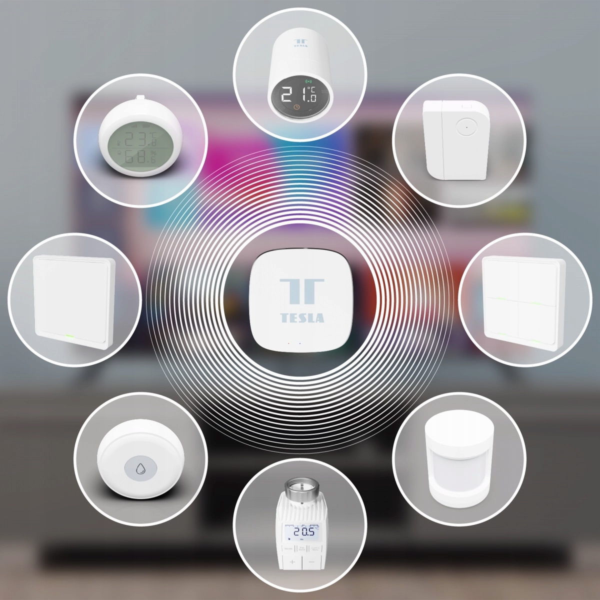 Centralka bramka sterująca Tesla ZigBee TUYA Smart Cechy dodatkowe łączność z wifi