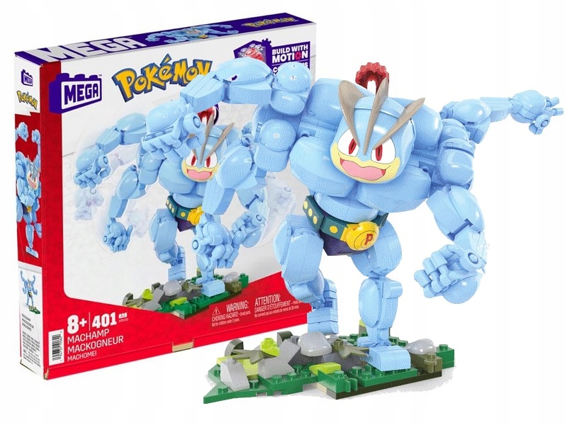 MEGA KLOCKI KONSTRUKCYJNE POKEMON MACHAMP 401 ELEMENTÓW HTH70 Rodzaj zestaw