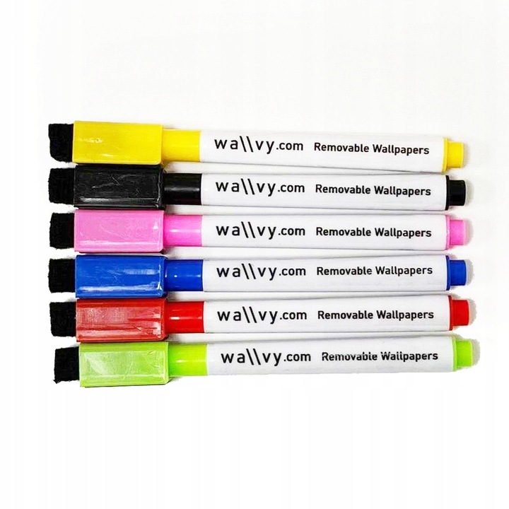 Marker z magnesem do tablic i planerów - 6 kolorów