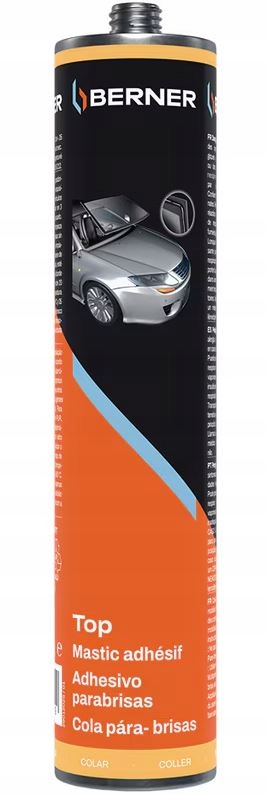 Berner Klej Do Szyb Samochodowych Poliuretanowy Pu Top Czarny 310ML