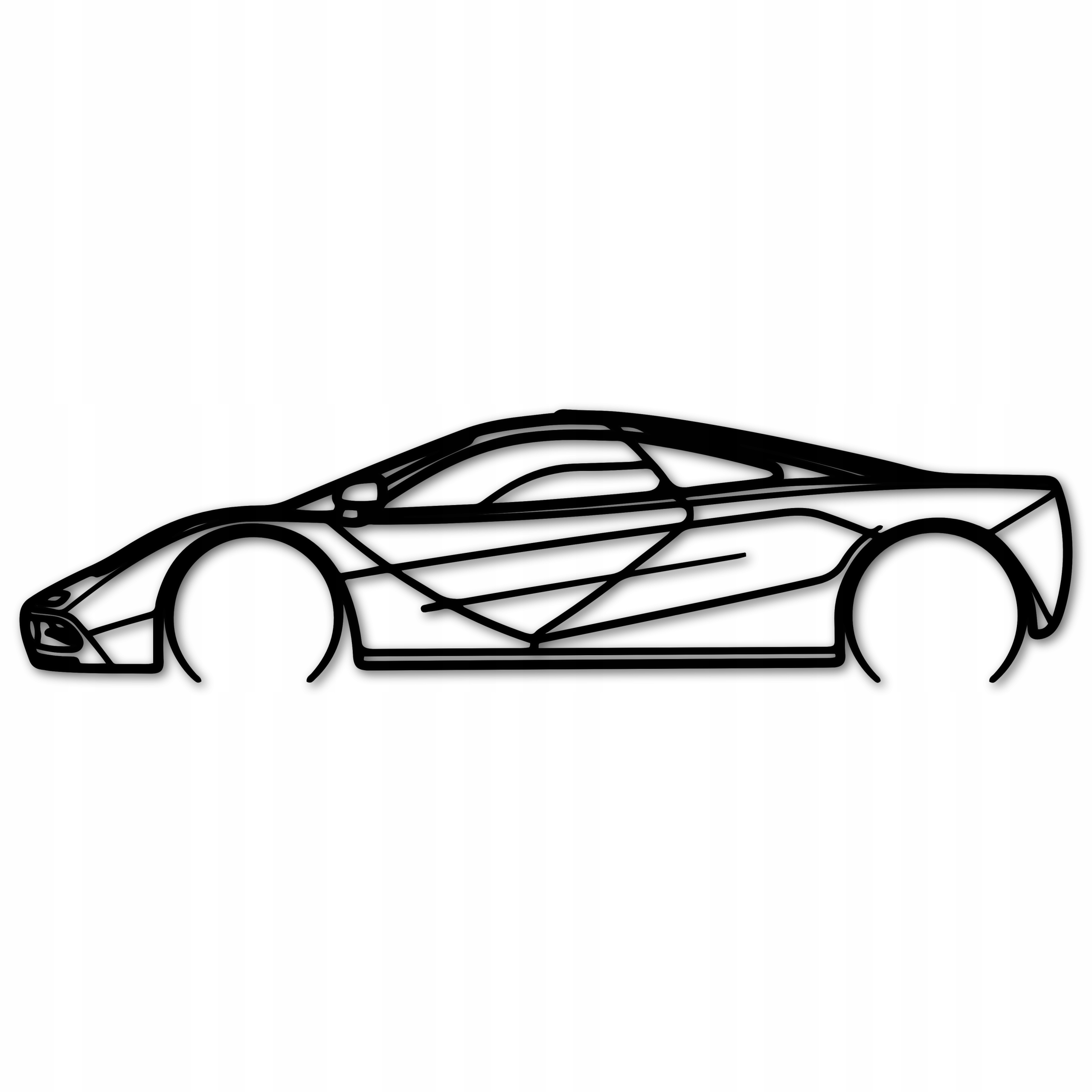 Ažurový Obraz 80 cm Nástěnná Dekorace Auto mcLaren 93 Fi Panel 3D Velký