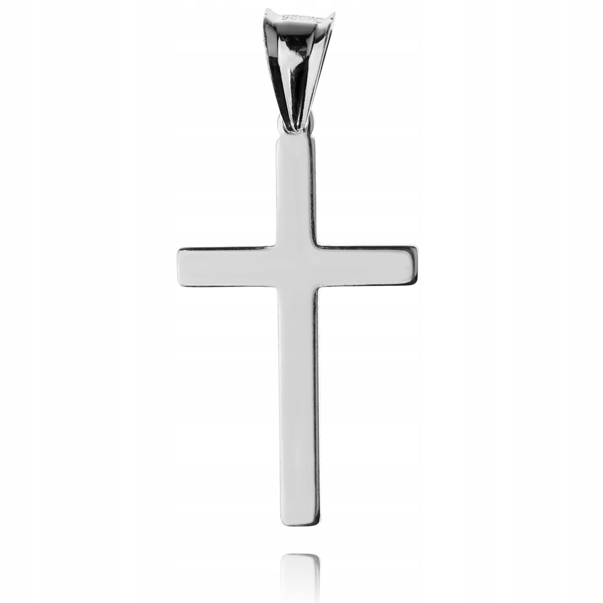 KRZYŻYK SREBRNY KLASYCZNY GŁADKI MĘSKI DAMSKI Marka Silvex