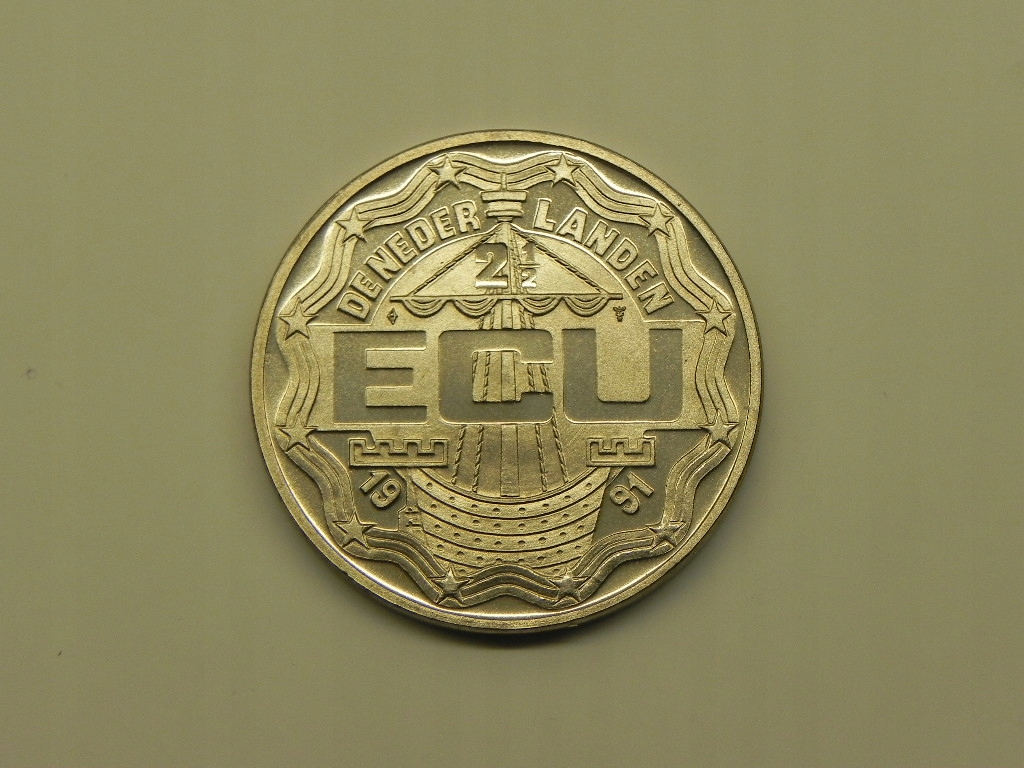 4351/ 2 1/2 ECU 1991 HOLANDIA ARNHEM