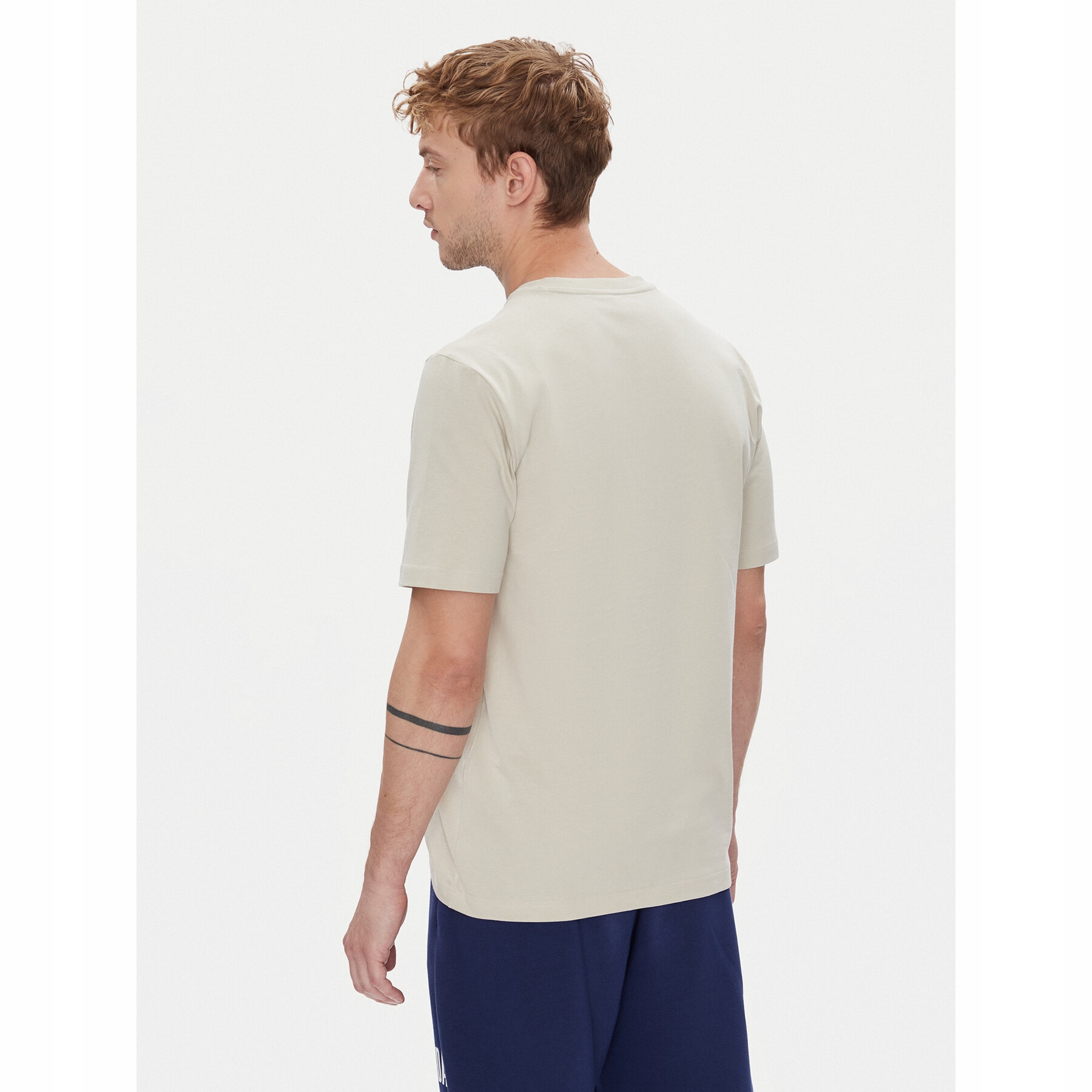adidas Męskie T-Shirt Beżowy JM6415