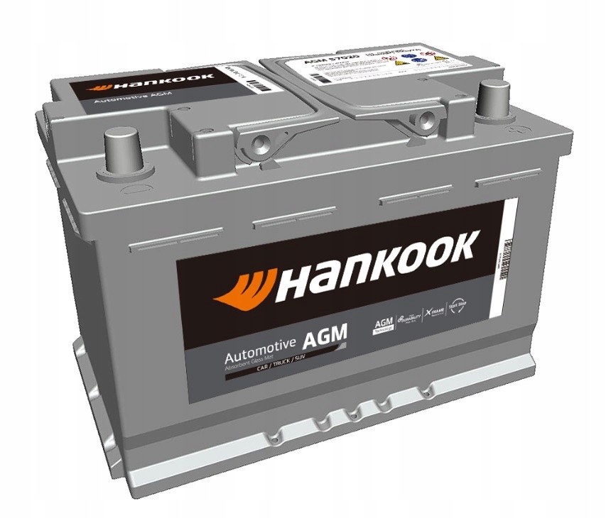 Akumulator AGM 12V 70Ah 760A HANKOOK 57020