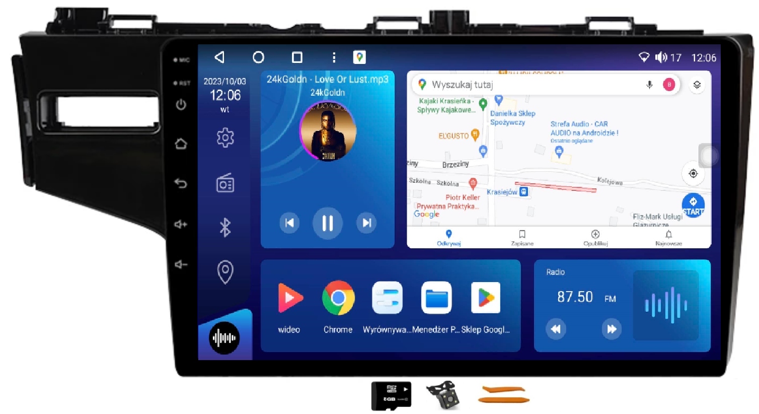 Radio Android Navigace Honda Fit Jazz 4 Qled Apple Carplay Lte Gps Dsp