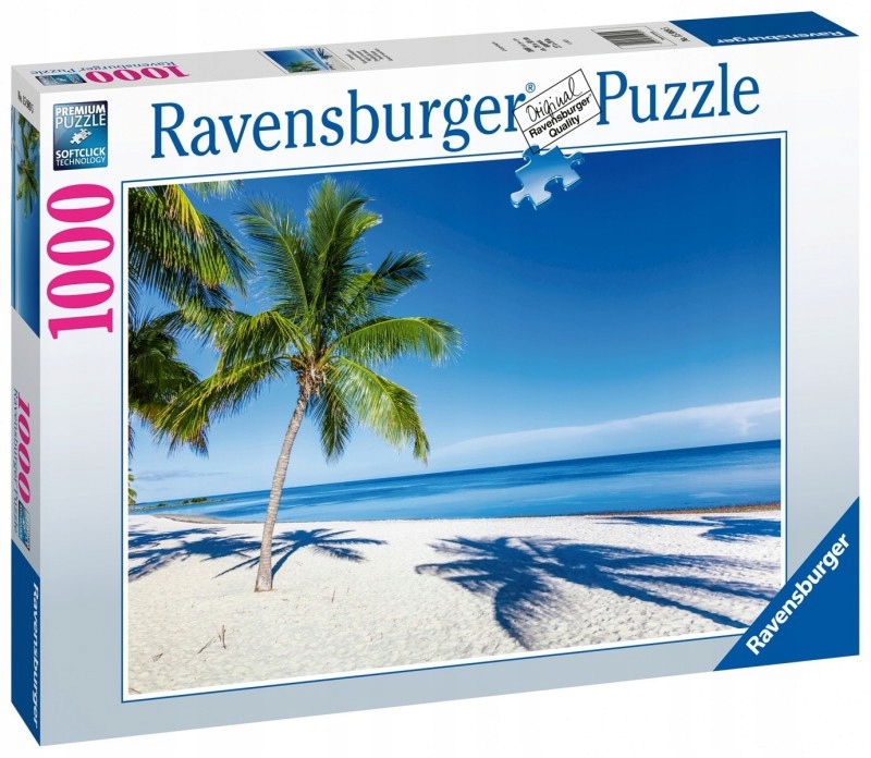 

Puzzle 1000 Plaża 15989 pod palmami morze palma