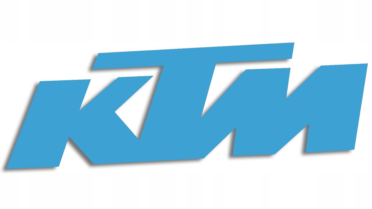 

Wycinana naklejka Ktm błękitna