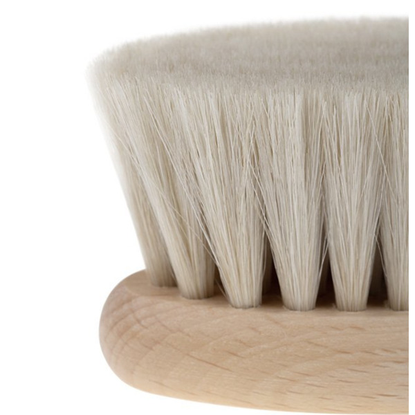 SZCZOTKA Z MIĘKKIM NATURALNYM WŁOSIEM DLA NIEMOWLĄT BOCIOLAND KOZIE WŁOSIE Marka Bocioland