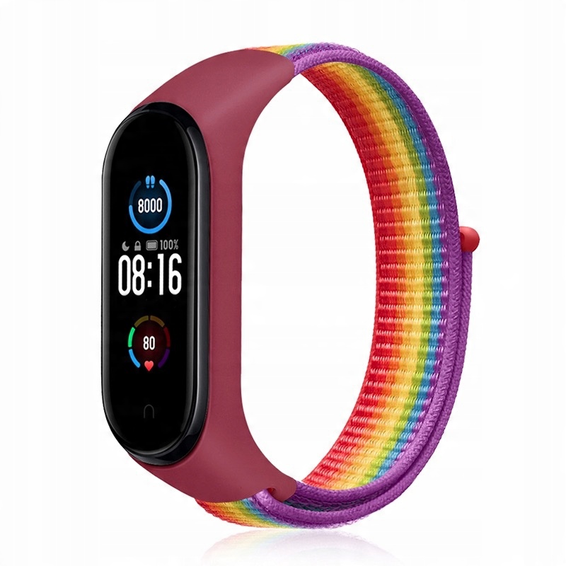 

iStrap pasek Xiaomi Mi Band 3 4 5 6 Tęczowy
