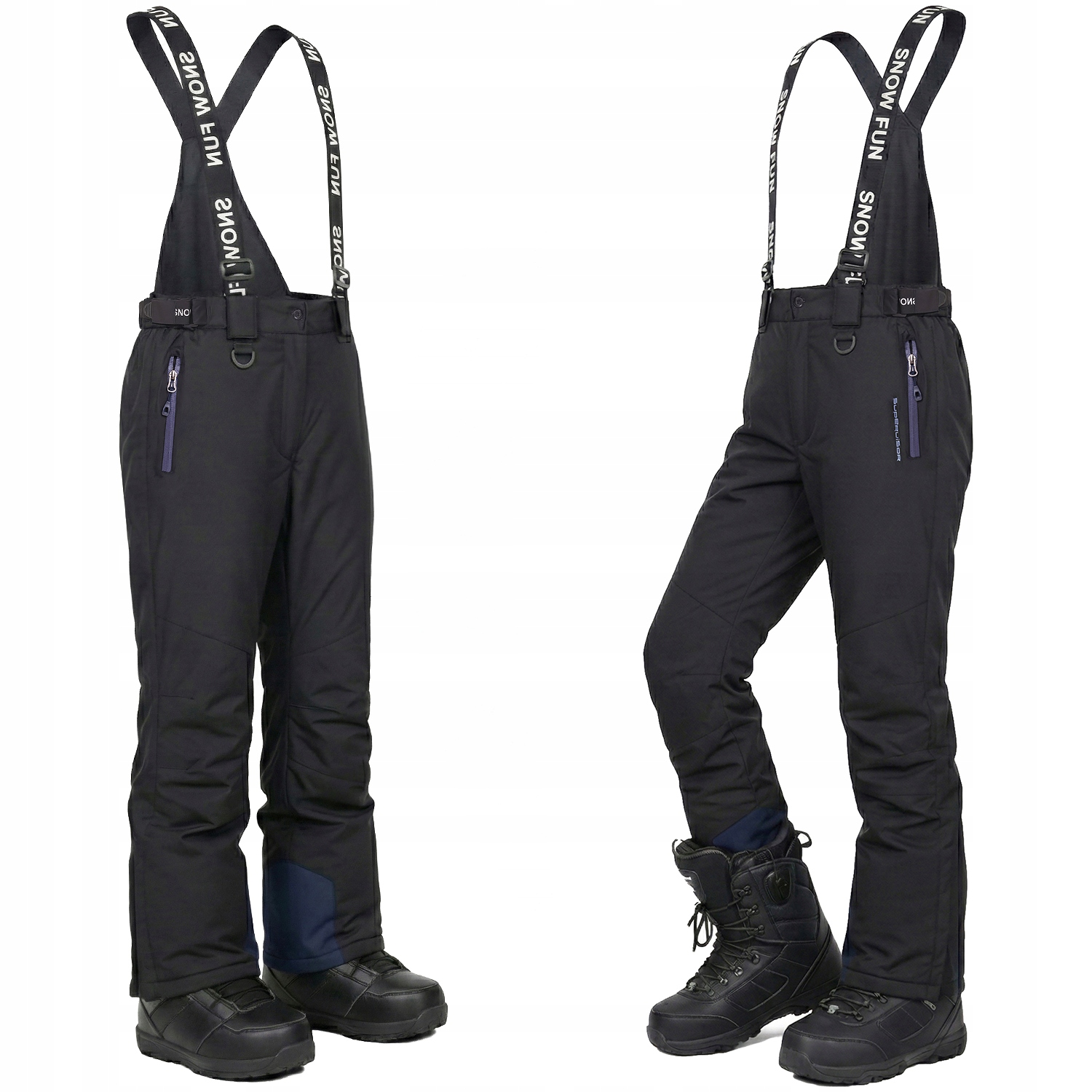 Damskie Spodnie Narciarskie Snowboard Membrana Na Sanki Snow Fun 10.000 XL