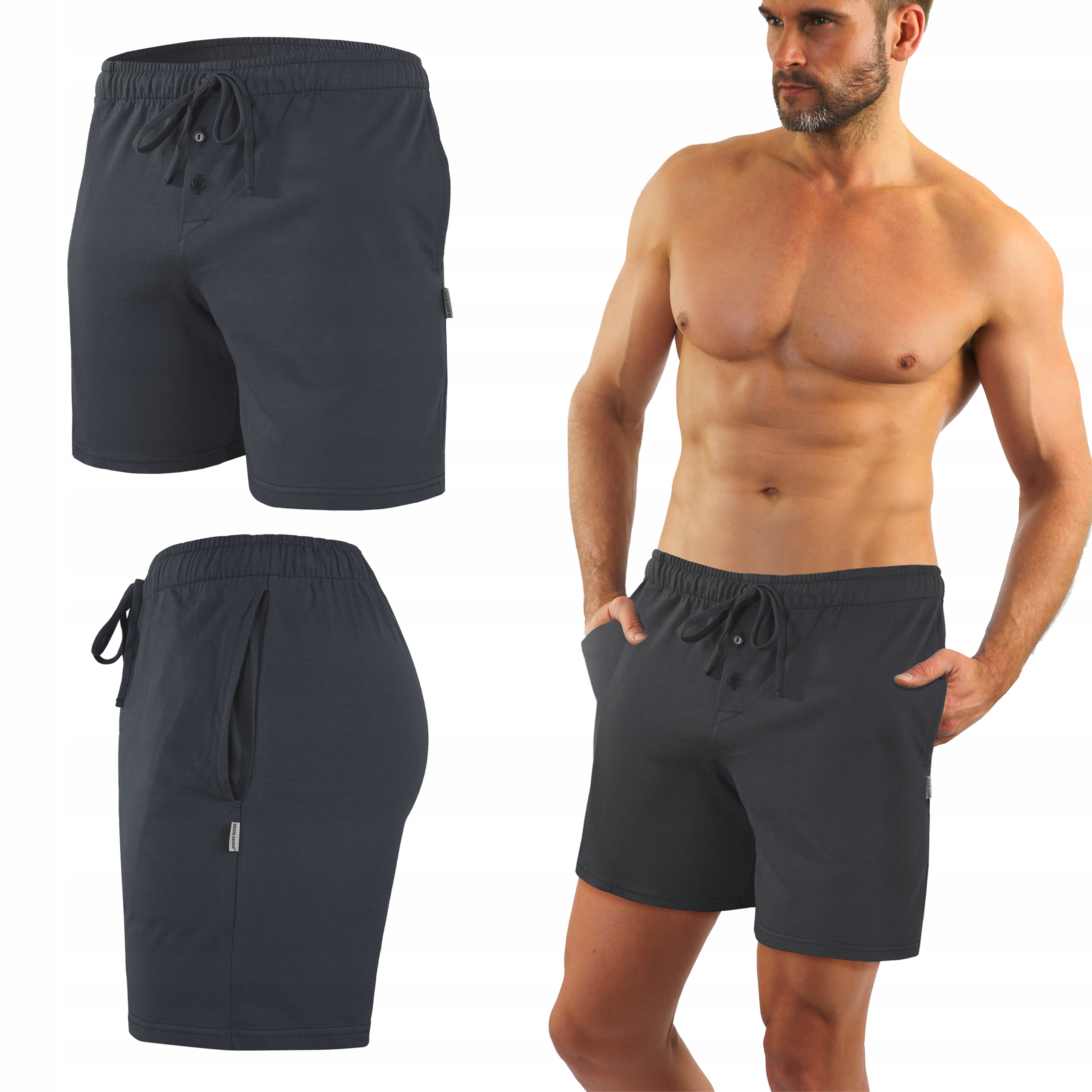 

Szorty Piżamowe Sesto Senso Milo 2 Grafit 4XL