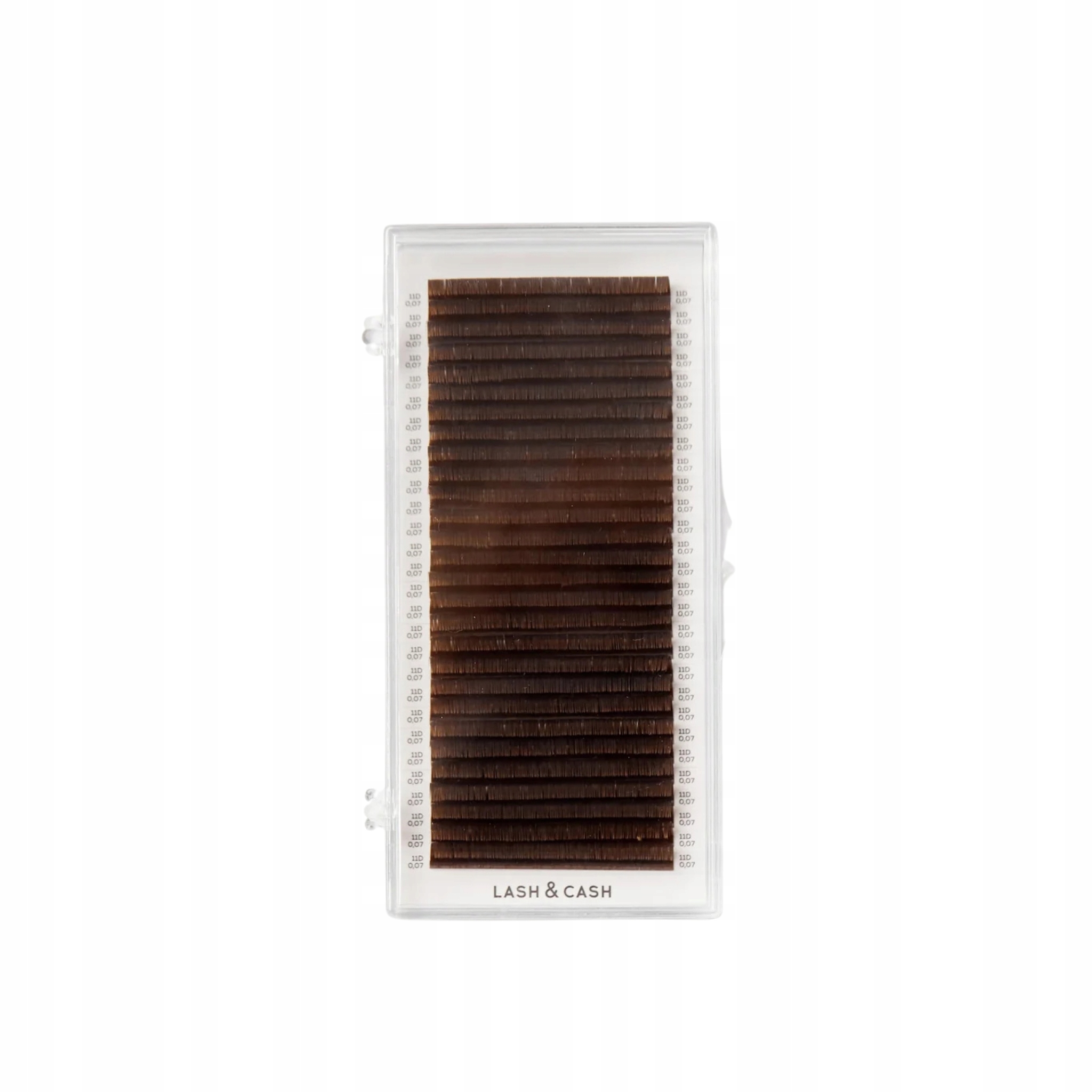 Rzęsy Brązowe Dark Chocolate Sculptor Lash&cash MIX C 0.1 mm