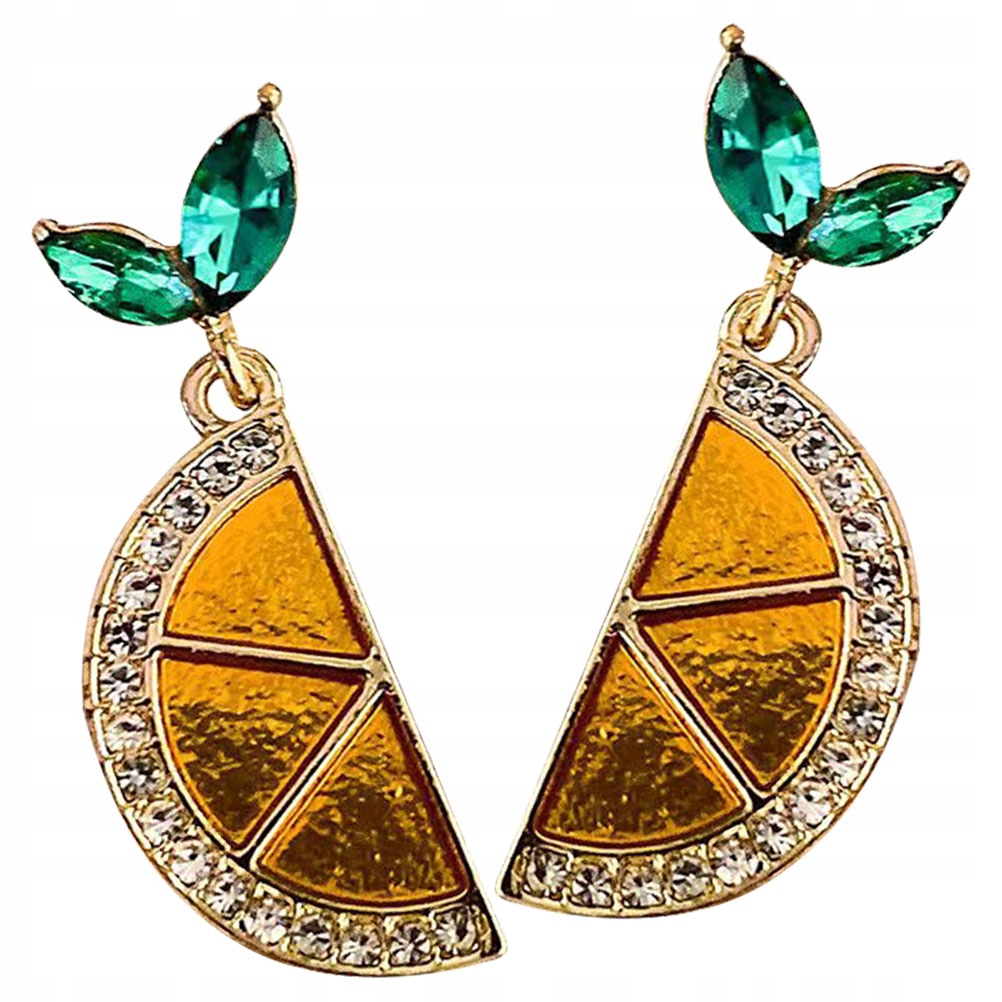 KOLCZYKI CYTRYNOWE KOLCZYKI WKOLCZYKI ZWISZĄCE KOLCZYKI