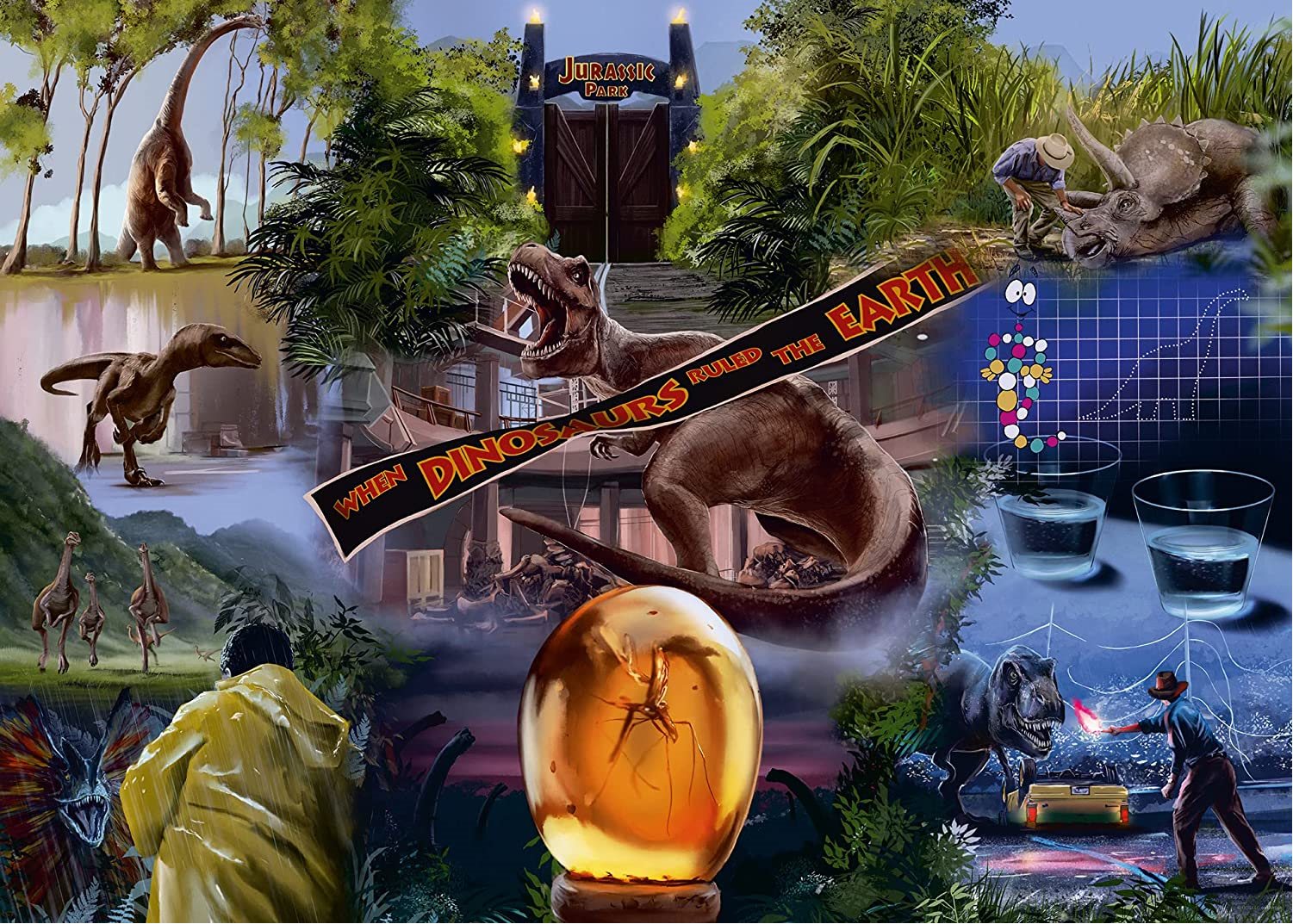 RAVENSBURGER Puzzle Jurassic Park 1000 elementów