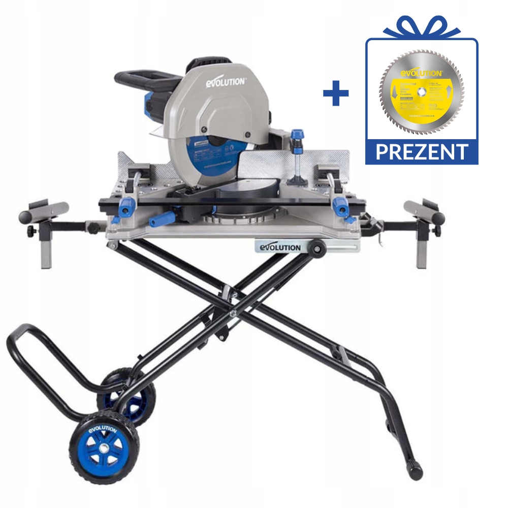 Evolution S355MCS 355mm Heavy Duty Chop Mitre Piła + Stojak + Ostrze Inox