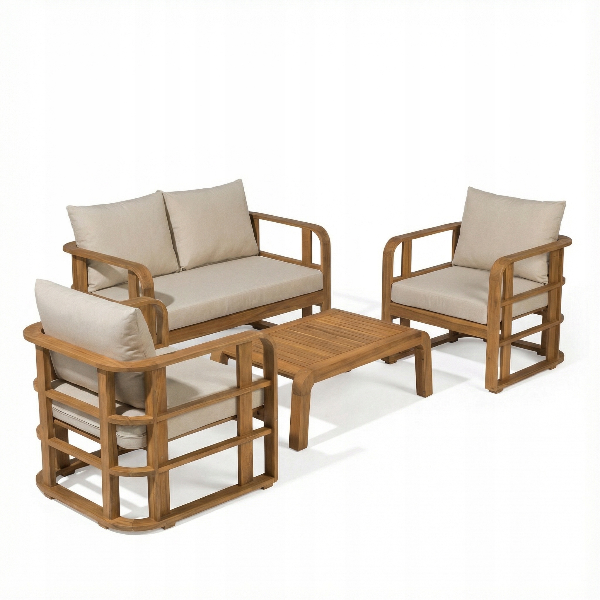 Sada dřevěného zahradního nábytku z akácie, sada na zahradu a na terasu