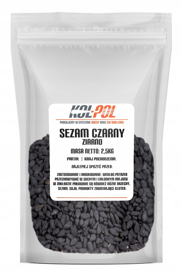 

Sezam Czarny 2,5kg Ziarno do sushi naturalny