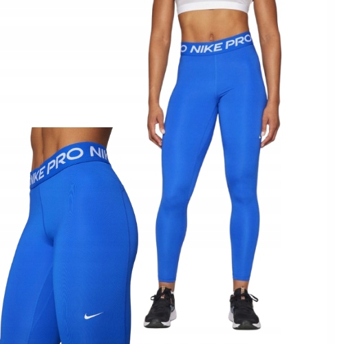 Nike Pro Dámské Běžecké Legíny na cvičení Šortky Modré vel. L