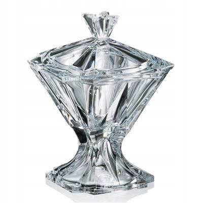 Bohemia Metropolitan Bomboniera Na Nohě 260 MM Cukřenka Křišťálového Sklo