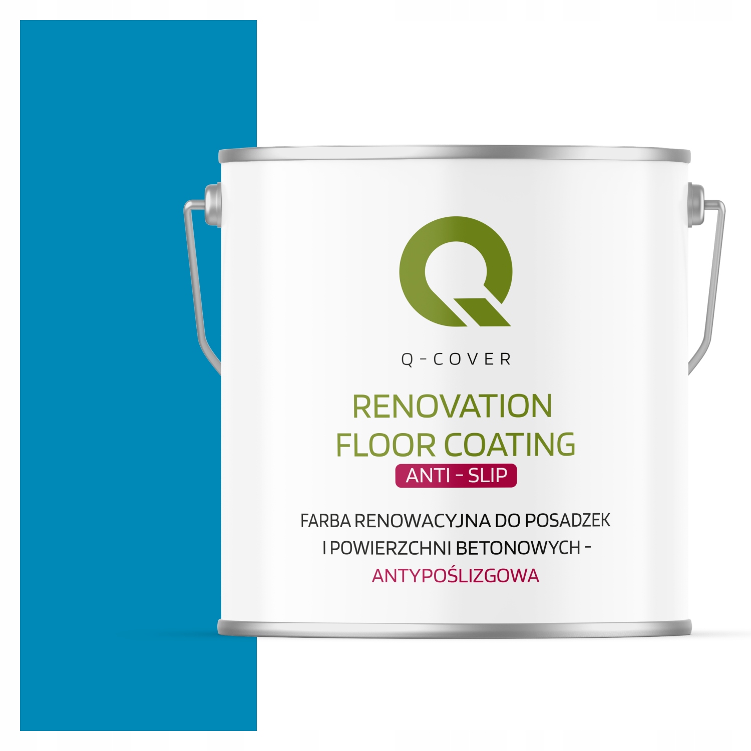 Barva Barva Na Podlahy Protiskluzová Uv Modrá Světlá RAL5012 5L