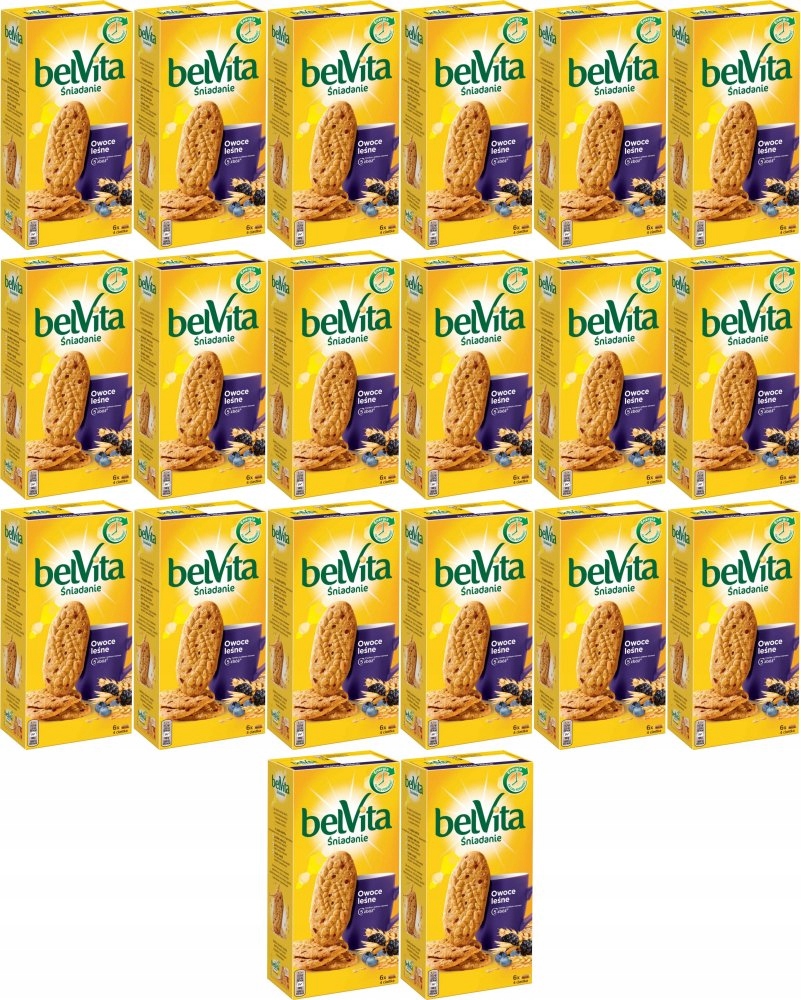 Ciastka zbożowe Belvita owoce leśne 300g x 20