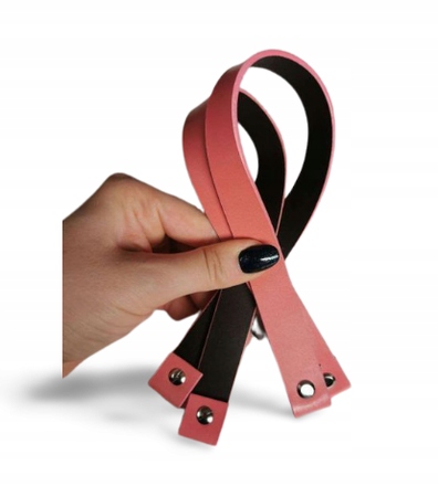 Paski do obag krótkie skóra phard brzoskwinia mat bagbobag